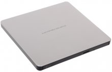 Дисковод LG GP60NS60 DVD-RW/+RW сірий (зовнішній) передня частина