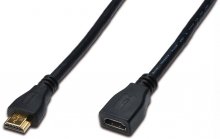 Кабель Digitus HDMI / HDMI + Ethernet 3 м чорний