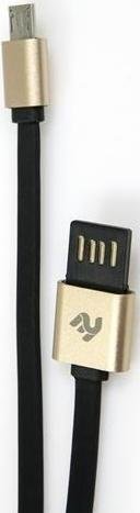 Кабель USB 2E Dual Metal AM / Micro USB 1 м золотий