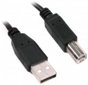 Кабель USB Maxxter AM / BM 1.8 м чорний