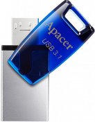 Флешка USB Apacer AH179 OTG 64GB AP64GAH179U-1 Mobile Blue