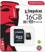 Карта пам'яті Kingston Canvas Select Micro SDHC 16GB SDCS/16GB