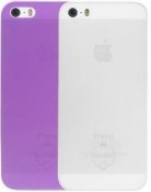Чохол OZAKI for iPhone SE/5S/5 - Ocoat 0.3 Jelly Clear/Purple  (OC534CU)