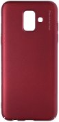 Чохол X-LEVEL for Samsung Galaxy A6 Plus 2018 - Knight series Wine Red