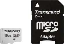 Карта пам'яті Transcend 300S Micro SDHC 16GB TS16GUSD300S-A