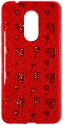 Чохол Milkin for Xiaomi redmi 5 - Glitter Heart series Superslim Red