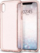 Чохол Spigen for iPhone Xs/X Liquid Crystal Glitter Rose Quartz  (063CS25112)