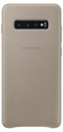 Чохол Samsung for Galaxy S10 Plus G975 - Leather Cover Gray  (EF-VG975LJEGRU)