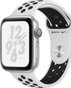 Смарт годинник Apple Watch Nike+ Series 4 GPS, 44mm Silver Aluminium Case with Pure Platinum/Black Nike Sport Band (MU6K2)