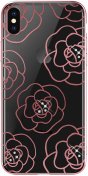 Чохол Devia for iPhone X/Xs - Camellia Series Crystal Rose Gold  (6938595317170)