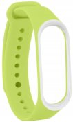 Ремінець Climber for Xiaomi Mi Band4 - Original Style Silicone DoubleColor Light Green/White (CBXM408 Light Green/White)