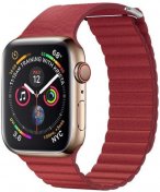 Ремінець HiC for Apple Watch 41/40/38mm - Leather Loop Band Red