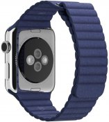 Ремінець HiC for Apple Watch 42/44mm - Leather Loop Band Midnight Blue