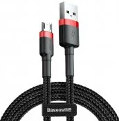 Кабель Baseus Cafule 1.5A AM / Micro USB 2m Red/Black (CAMKLF-C91)