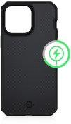 Чохол iTSkins for iPhone 14 Pro Max BALLISTIC R NYLON with MagSafe Black (AP4M-HMABA-BLCK)
