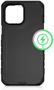 Чохол iTSkins for iPhone 14 Pro VAULT R SOLID with MagSafe Charcoal Black (AP4X-VAMSO-CABL)