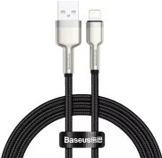 Кабель Baseus Cafule Metal 2.4A AM / Lightning 1m Black (CALJK-A01)