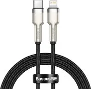 Кабель Baseus Cafule Series Metal Data 20W Type-C / Lightning 1m Black (CATLJK-A01)