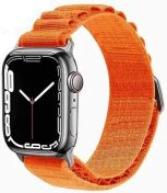 Ремінець WIWU for Apple Watch 49/45/44/42mm - Nylon Watch Band Orange (6936686408400)