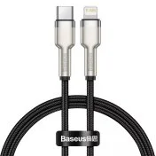 Кабель Baseus Cafule Series Metal Data 20W Type-C / Lightning 0.25m Black (CATLJK-01)