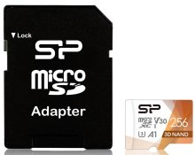  FLASH пам'ять Silicon Power Superior Pro Color UHS-I U3 A1 V30 Micro SDXC 256GB with adapter (SP256GBSTXDU3V20AB)