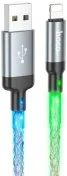 Кабель Hoco U112 Shine 2.4A AM / Lightning 1m Gray (6931474788801)