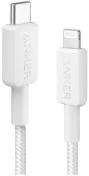 Кабель Anker 322 Type-C / Lightning MFI 0.9m White (A81B5H21)