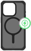 Чохол iTSkins for iPhone 15 Pro Max HYBRID R FROST with MagSafe Black  (AP5U-HMFRT-BLCK)