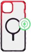 Чохол iTSkins for iPhone 15 Supreme R Prism with MagSafe Coral and black (AP5N-SUPMA-COBK)
