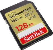FLASH пам'ять SanDisk Extreme Plus V30 UHS-I U3 SDXC 128GB with 2 year RescuePRO Deluxe (SDSDXWA-128G-GNCIN)