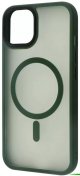 Чохол WAVE for Apple iPhone 13/14 -  Matte Insane Case with MagSafe Green  (45113 green)