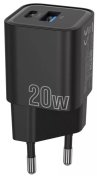 Зарядний пристрій Proove Silicone Power Plus 20W QC PD Black  (WCSP2011001)