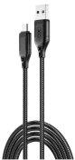 Кабель XO NB235 Zebra Series Braided AM / MicroUSB 1m Black  (NB235_M_Black)