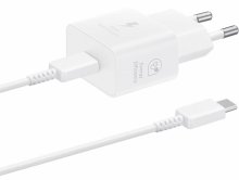 Зарядний пристрій Samsung 25W Power adapter White with Type-C/Type-C  (EP-T2510XWEGEU)