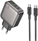 Зарядний пристрій BOROFONE BAS56A Absolute 45W Black with Type-C / Type-C  (6941991116278)