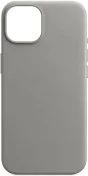 Чохол ArmorStandart for Apple iPhone 15 - FAKE Leather Case Grey (ARM76289)