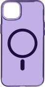 Чохол ArmorStandart for Apple iPhone 15 - Y23 MagSafe Transparent Purple  (ARM68567)