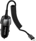 Автомобільний зарядний пристрій Promate PowerDrive-33PDI Black (6959144059648)