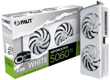 Відеокарта Palit GeForce RTX 5060 Ti White OC 8GB (NE7506TU19P1-GB2062M)