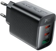 Зарядний пристрій Acefast A108 GaN 67W Black (6974316284048)