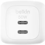 Зарядний пристрій Belkin BoostCharge Pro GaN 50W White (WCH019KQWH)