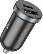 Автомобільний зарядний пристрій BOROFONE BZ22 Scenery QC3.0 PD 30W Black (6941991105180)