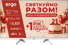 Телевізор QLED Ergo 32JFQ7510 (Smart TV, Wi-Fi, 1920x1080)