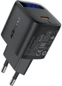 Зарядний пристрій Acefast A115 GaN PD 30W Black (6974316284444)