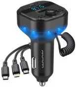 FM-Трансмітер + АЗП WUW C219 15W Black (WUW-C219)