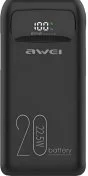 Батарея універсальна Awei P169K 20000mAh 22.5W Black (6954284002455)
