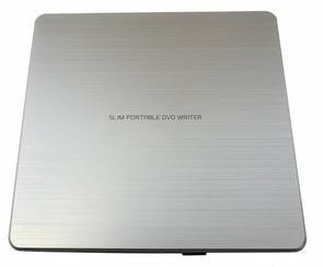 Дисковод LG GP60NS60 DVD-RW/+RW сірий (зовнішній) вигляд зверху