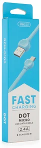 Фото: Кабель USB Recci RCM-D100 Dot AM / Micro USB 1 м синій № 3 | KTC