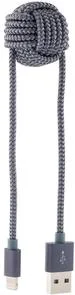Фото: Кабель USB Recci RCL-K100 Ball AM / Lightning 0.15 м темно-сірий № 3 | KTC