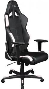 Крісло для геймерів DXRACER RACING OH/RW99/NW чорне з білими вставками